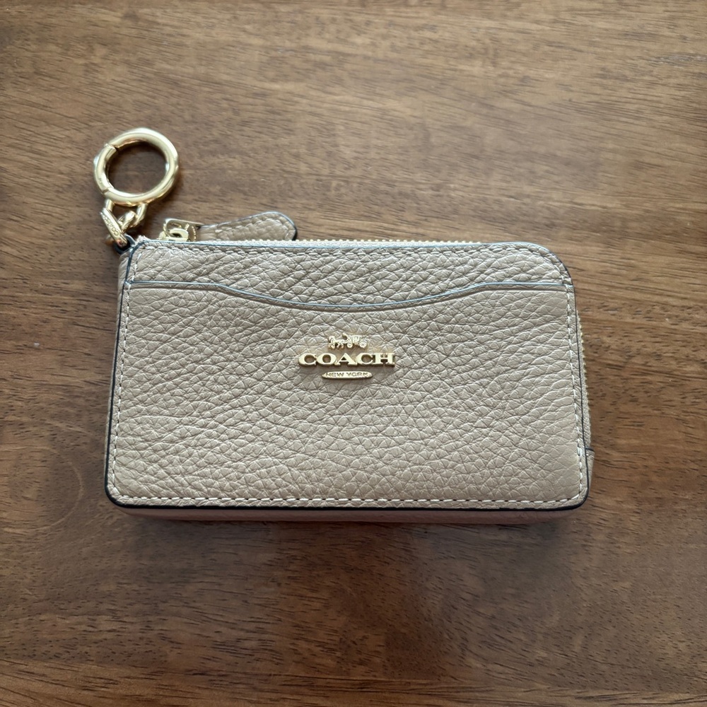 Coach cardholder zip wallet
